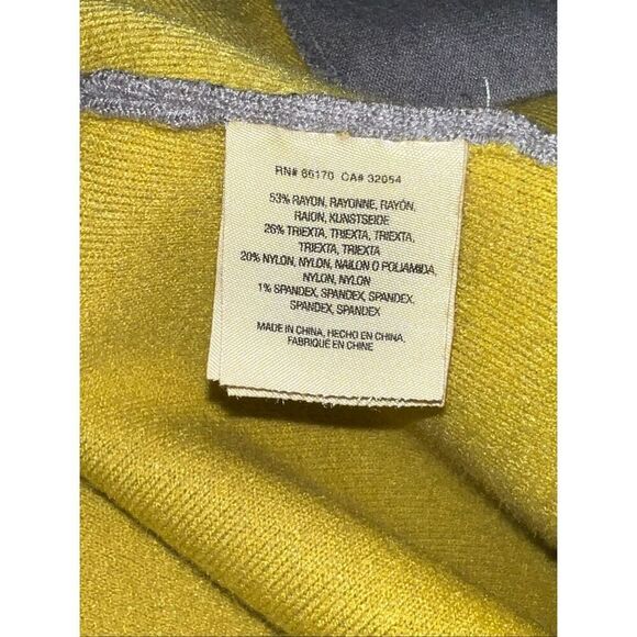 Anthropologie Moth Large Carey gray lime green liner Blazer Cardigan Jacket - Picture 5 of 5